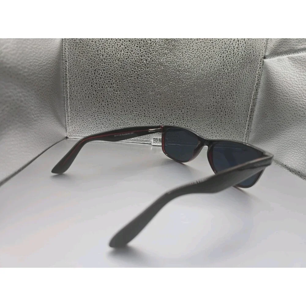 Marc Hunter 7924 Shiny Black & Red Tortoise Men’s Square Sunglasses 55-17-140